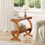 Solid Wood Cross Legs End Table-1262182209