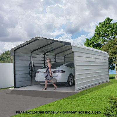 20X9 Rear Wall Kit For Steel Carport