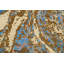 Tapis ivoire noué à la main de conception unique 9 pi 2 po x 12 pi 1 po New Age