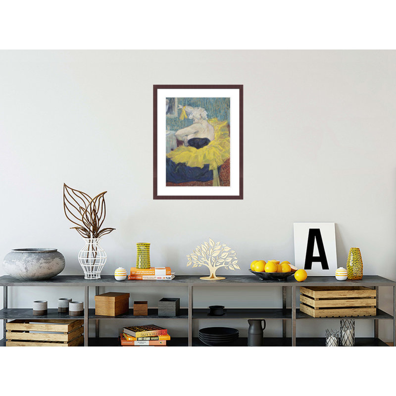 «The Clowness Cha-U-Kao in a Tutu» par Henri de Toulouse-Lautrec, impression giclée encadrée, 29.5" H x 23.07" W
