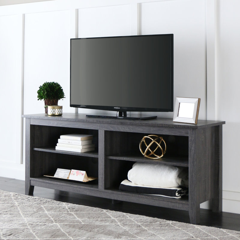 Princetown Unfinished TV Stand for TVs up to 65", Charcoal