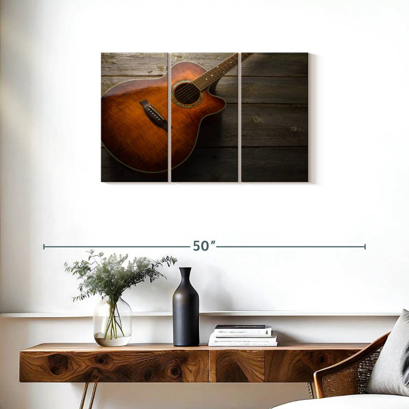 Abarca Rustic Acoustic Guitar, 20" H x 33" W