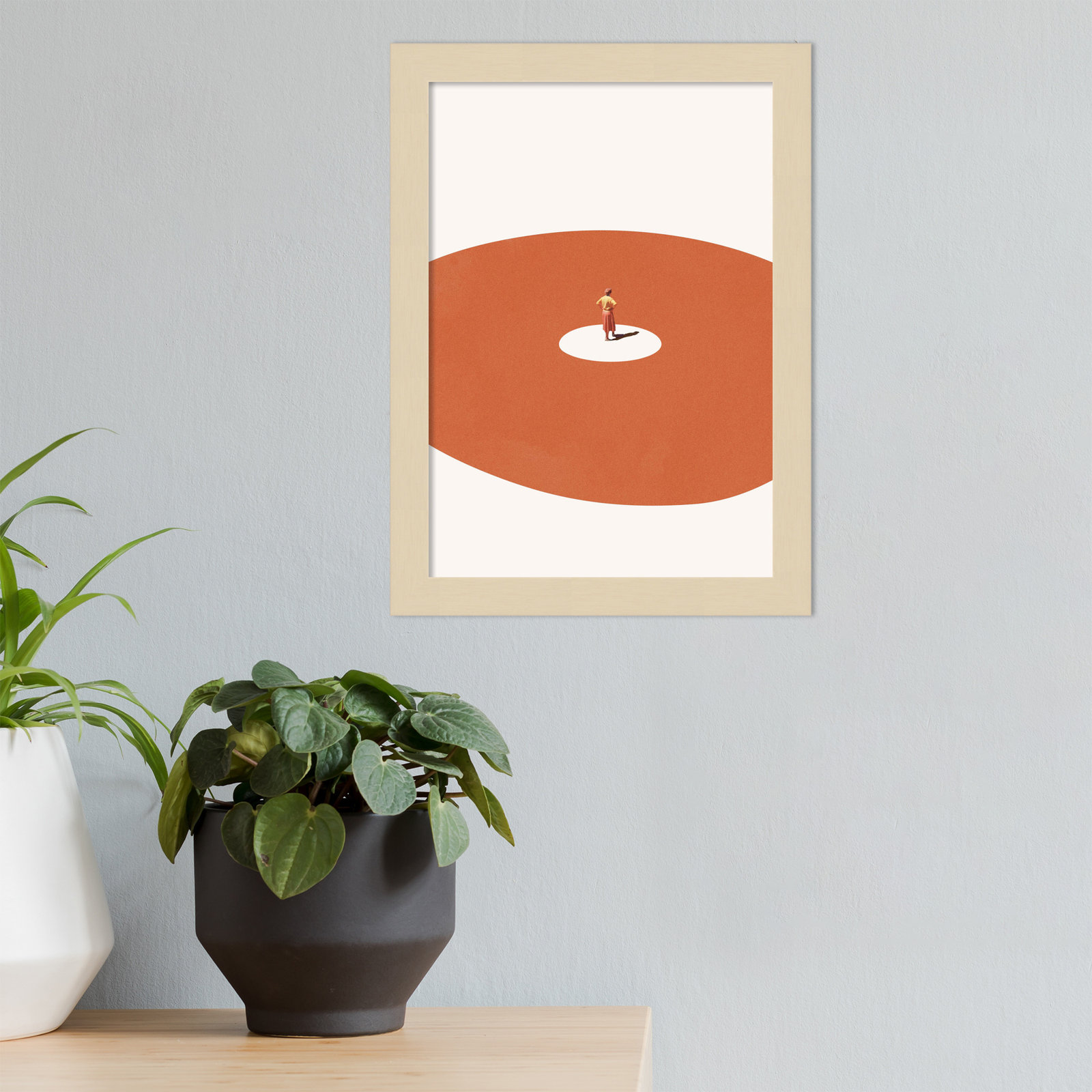 Confidence by Maarten Leon, 10" W x 13" H, Brown