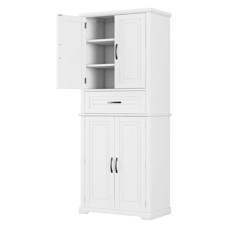 Armoire de rangement multifonctionnelle, Blanc