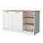 Kitchen Island In White And Ash For Efficient Organization Cart With Enclosed Storage Organized Use