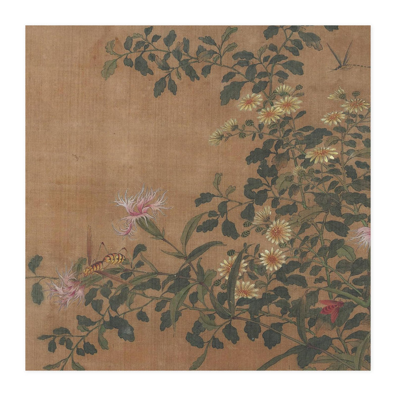 Bordure florale pelez et collez, L 96 po x l 96 po