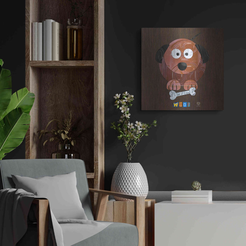«Woof The Dog» par Design Turnpike, H 24 po x l 24 po