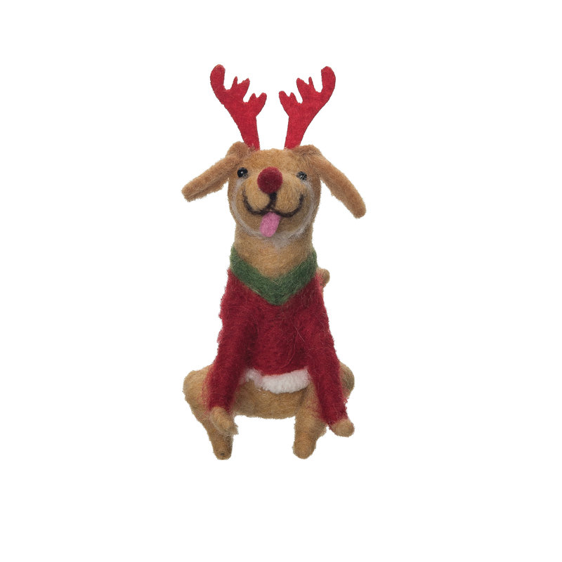 Figurine de chien renne