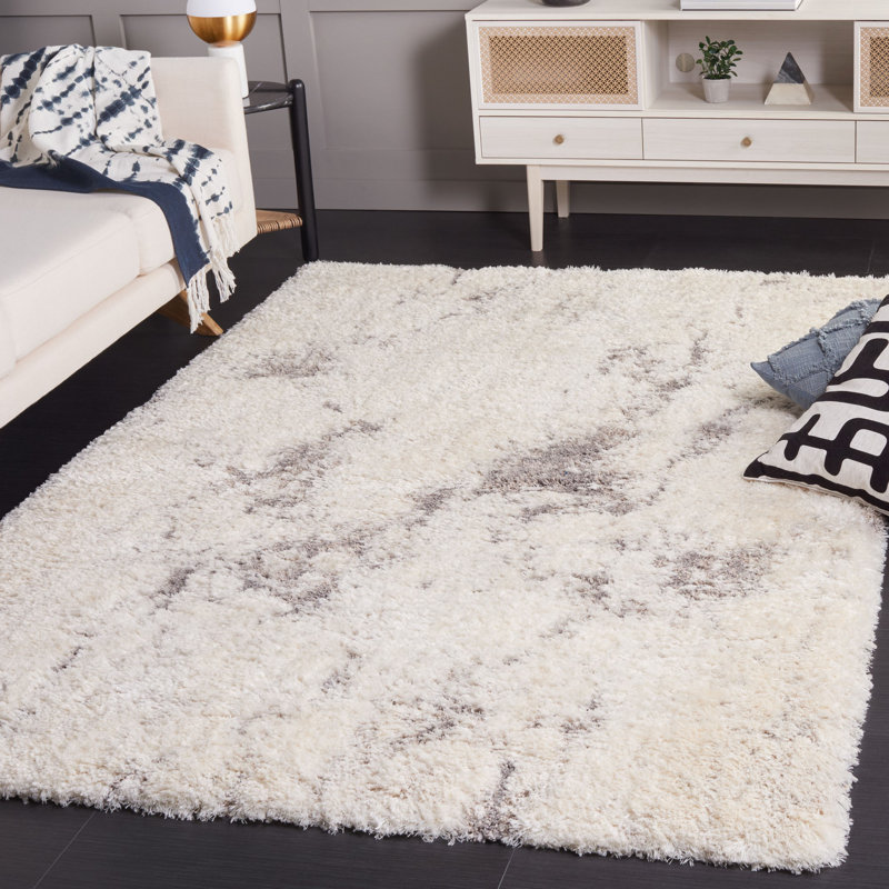 Cloud Shag Performance Abstract Rug, Rectangle 5'3" x 7'7"