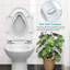 Siège de toilette rond à fermeture en douceur avec siège d'entraînement amovible, charnières à dégagement rapide pour un nettoyage facile, conception à fermeture lente et antidérapante, installation facile