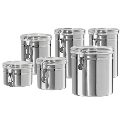6pc Stainless Canister Set - 9369AM, 5306.0, 5305.0