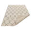 Tapis intérieur beige noué à la main à motif géométrique 100% laine-835304173