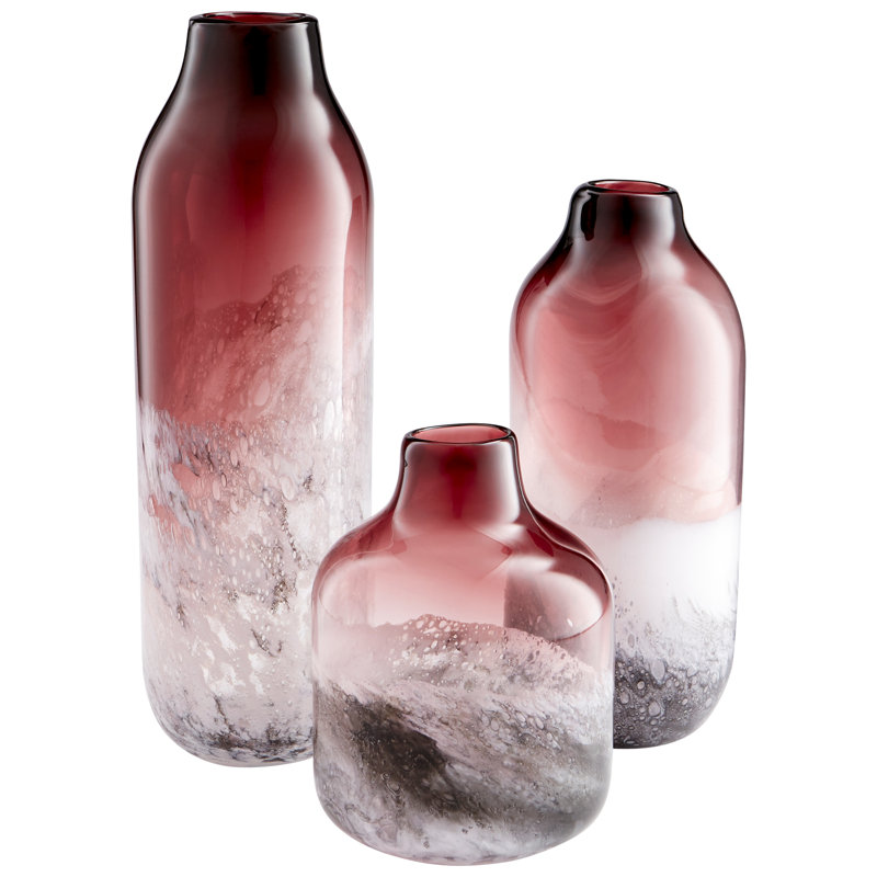 Perdita Glass Table Vase, 17.75" H x 6" W x 6" D