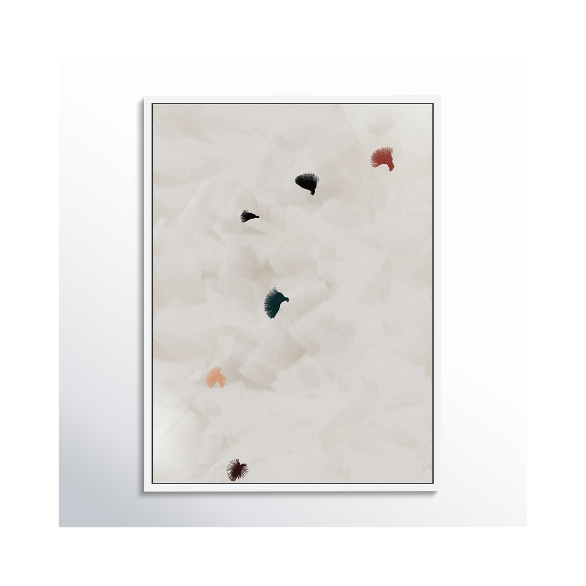 In Flight No 8 by Patricia Vargas, 32" H x 24" W, White Maple Framed