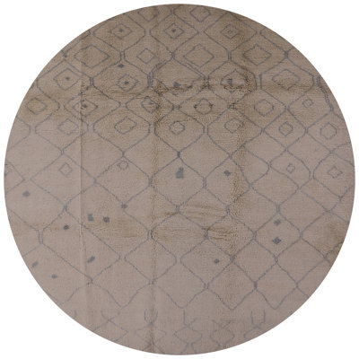 Tapis brun à motif géométrique Boomery