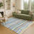 Machine Washable Indoor/Outdoor Micelotta ACN2333 Stripes Rug-794517253