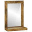 Solid Wood Rectangle Mirror-1377926461