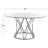 Dorene Yuko Round Glass Dining Table