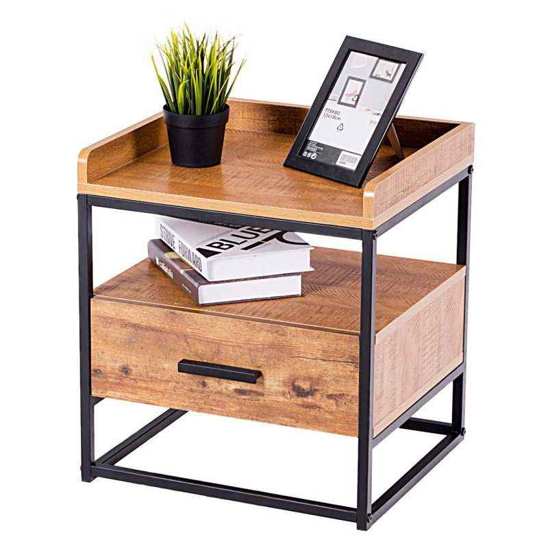 Table de chevet 1 tiroir en bois