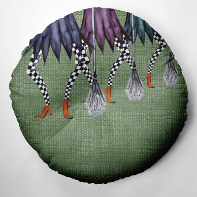 298_Esmerelda Coussin de sol touffeté à motif d'Halloween