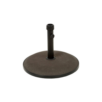 66 Lbs Heavy Concrete Umbrella Base, Fits 10 Feet Nicely, Brown Supports 10-Feet Dependably, Hue