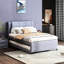 Lit plateforme gris avec lit gigogne extensible - Lit gigogne utile Fabrication en bois massif. Aucun sommier tapissier requis. Nuit de détente