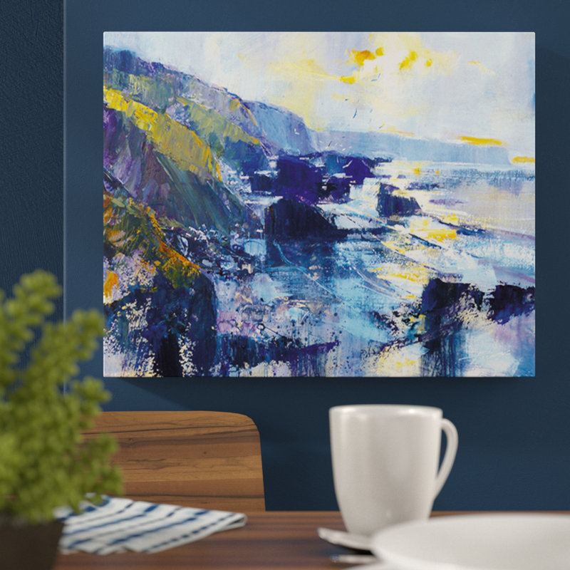 Tregardock Beach by Chris Forsey - No Frame Painting, Canvas