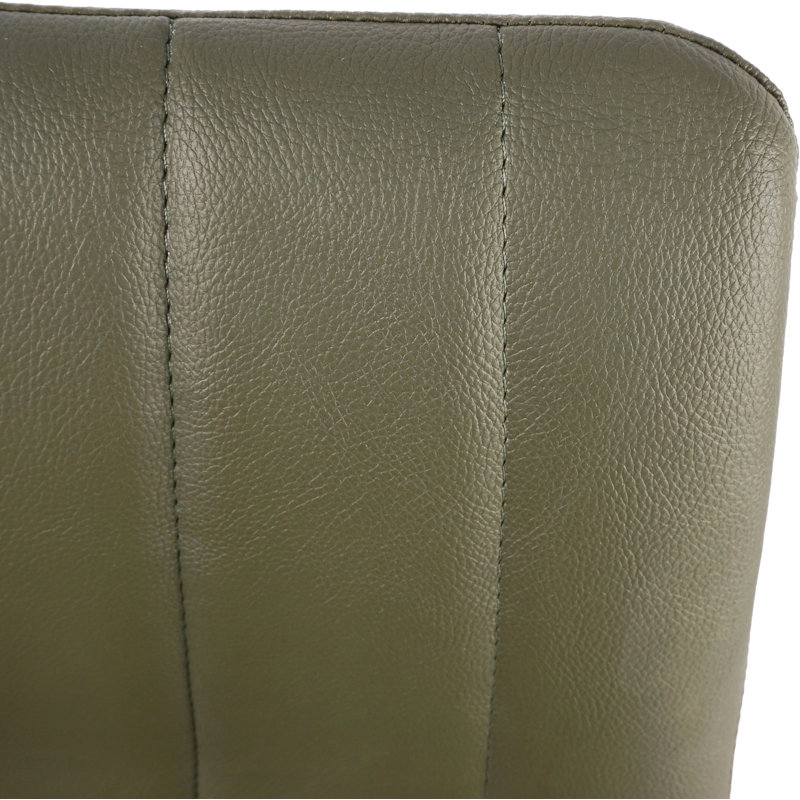 Finnigan Counter & Bar Stool, Counter Stool (26" Seat Height), Light Green/Faux Leather