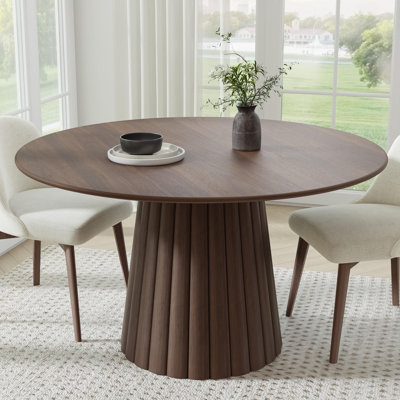 Soild Dining Table Round Kitchen Table