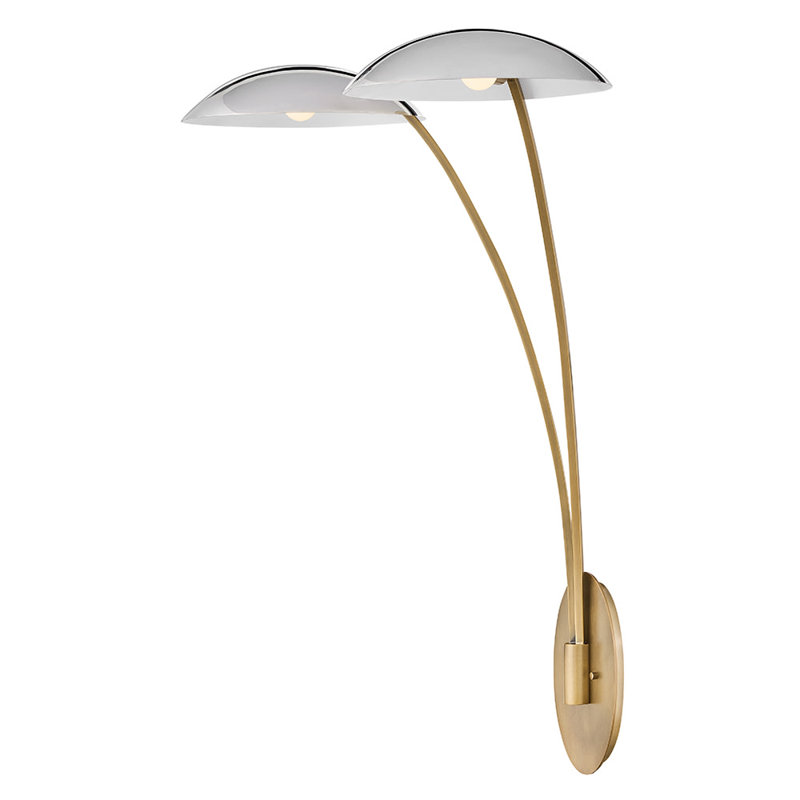 Glenn 2 - Light Armed Sconce, Silver
