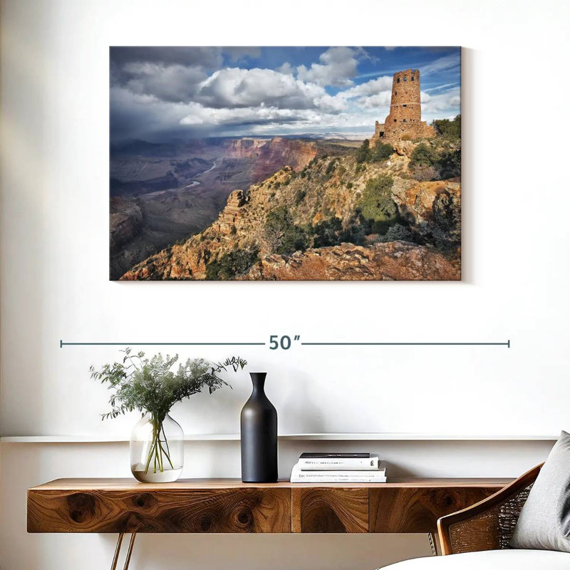 Vue du canyon 7 sur toile, H 26 po x l 39 po x P 1,25 po
