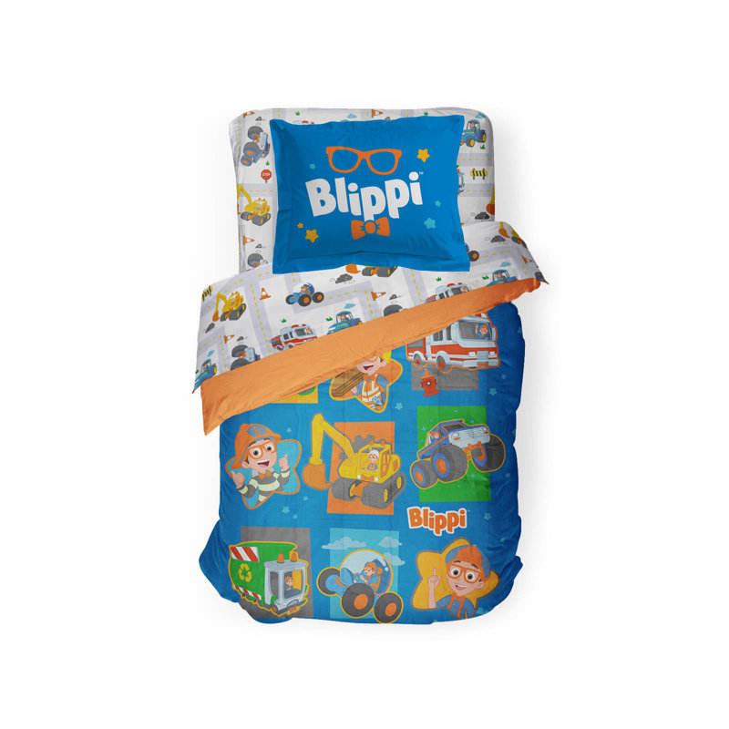 Blippi How Does This Work Bed Set With Sham, Full Comforter + 6 Additional Pieces