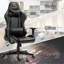 Fauteuil de jeu avec signe astrologique du zodiaque et logo du poker