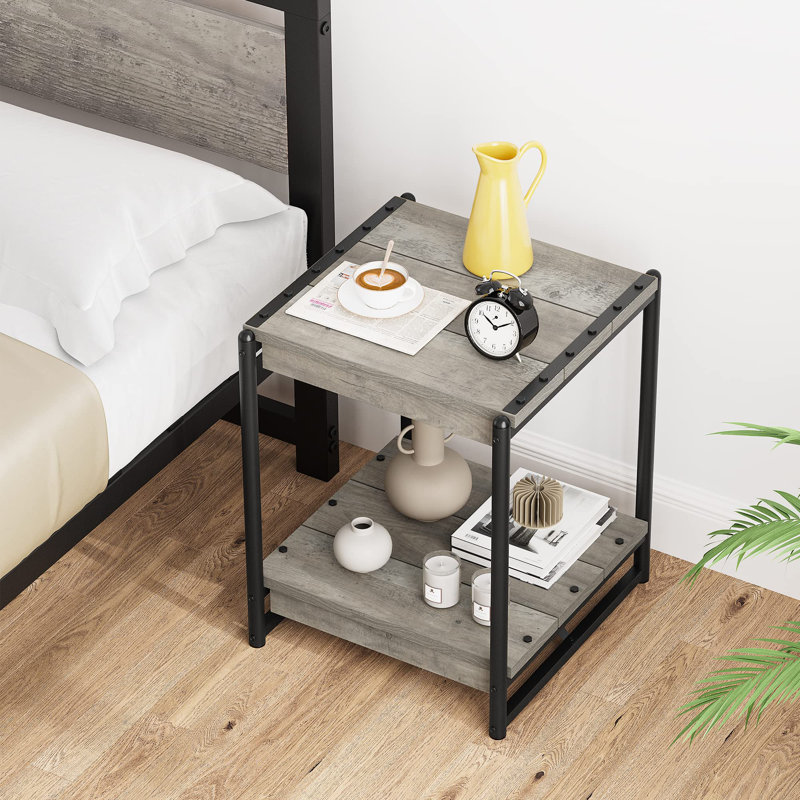 Tavros End Table, Gray