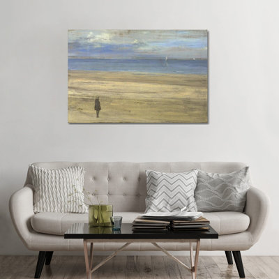 «Harmony in Blue and Silver Trouville», reproduction d'art sur toile tendue