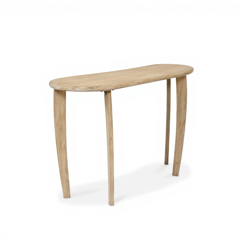 120cm Solid Wood Console Table, Brown