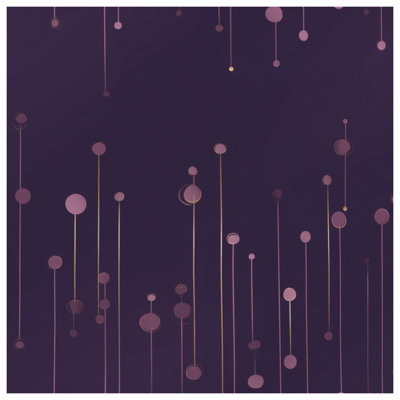 Couvre-lit matelassé mauve Circle Lines toutes tailles