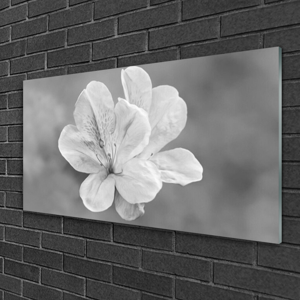 Floral Flowers - Unframed Photograph on Glass