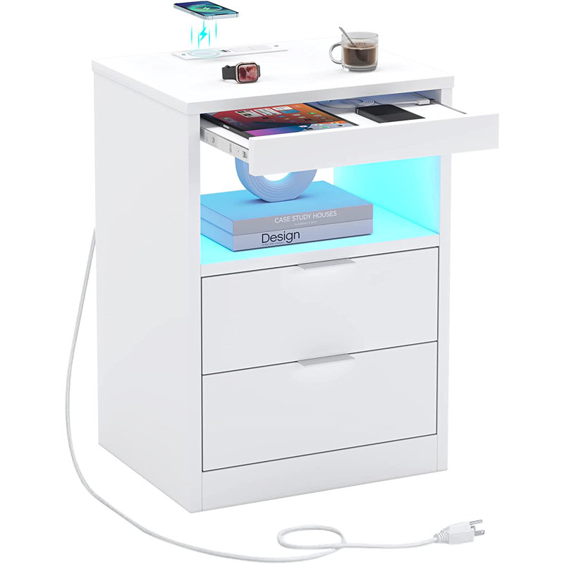 13.9'' W Nightstand, White