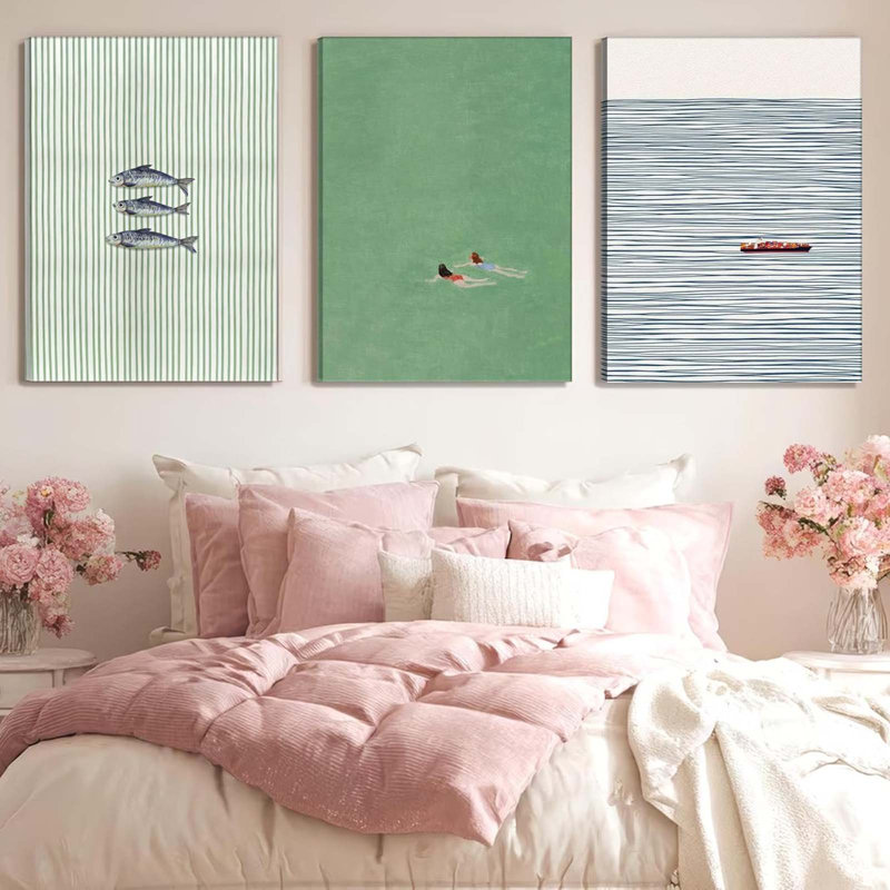 3 Piece Wrapped Canvas Print, 60cm H x 120cm W