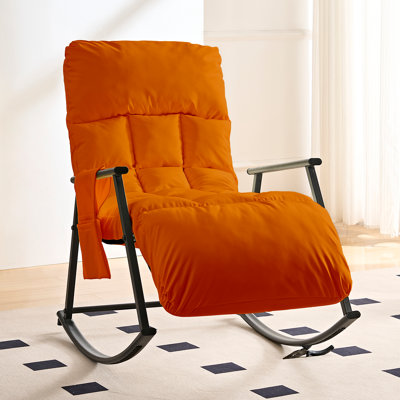 Fauteuil inclinable moelleux avec dossier alvéolaire de massage - support lombaire et repose-pieds réglables à 4 positions, poches de rangement latérales, cadre en acier robuste