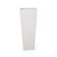 Pot à fleurs effilé en oxyde de magnésium blanc mat L 13 po x l 13 po x H 32,5 po