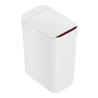 Itouchless 3 Gallon Sensor Bathroom Trash Can, 10 Liter Slim Touchless Small Smart Bedroom Garbage Waste Basket Bin With Motion Lid