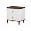Table de chevet, table de chevet 2 tiroirs avec port USB