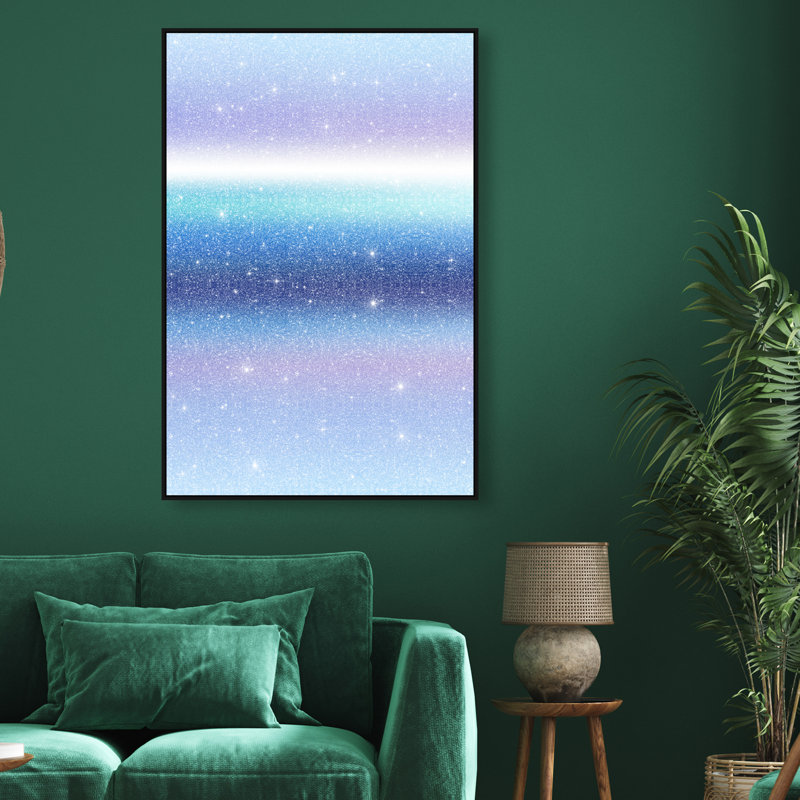 Moonlit Gradient Print by Oliver Gal, 16"H x 11"W, Black Floater Frame