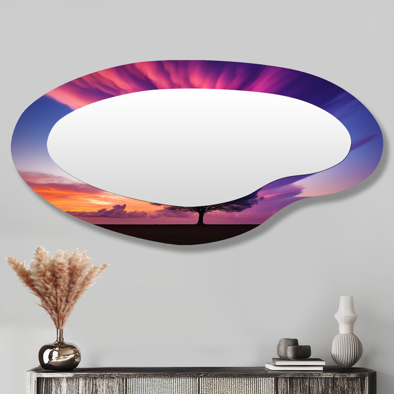 Miroir mural asymétrique moderne