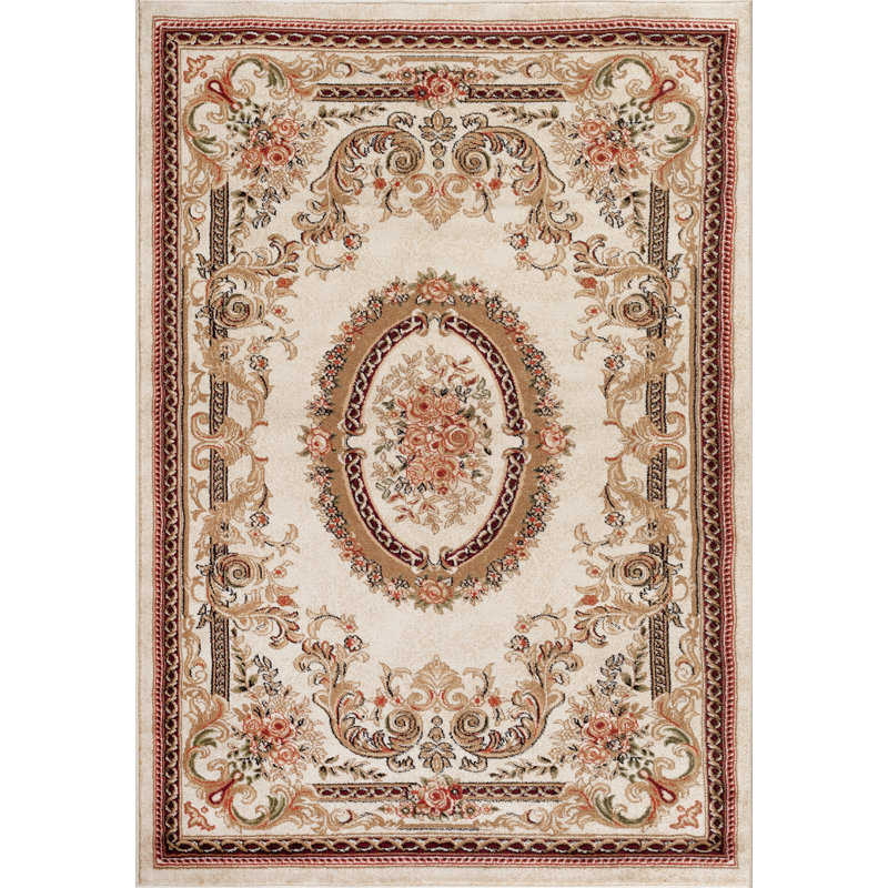 Tobis traditionnel tapis Ivoire, 1'8" x 2'10"