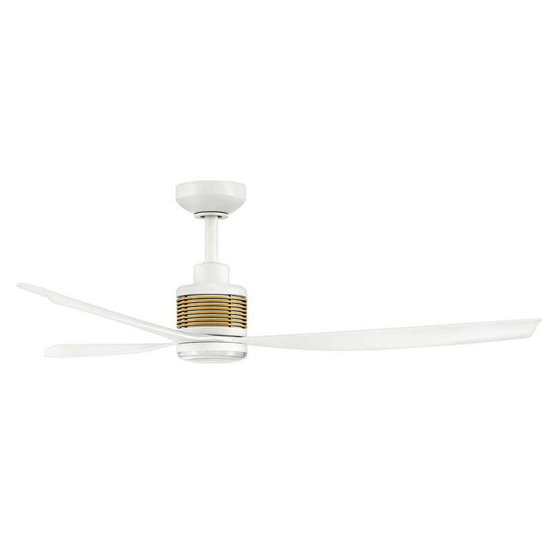 Ventilateur de plafond intelligent Hinkley Oris, Blanc mat