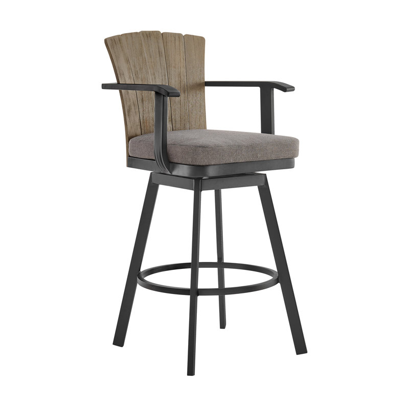 Chaise de bar pivotante 44 po avec repose-pieds