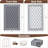 Waterproof Outdoor Plastic Straw Rug – Modern Geometric Patio, Camping & RV Mat with Portable Bag and 4 Stakes-301862527